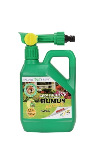 Humus Active do TrawnikówJest to ekologiczny polepszacz glebowy przeznaczony do prawidłowego rozwoju i utrzymania w dobrej kondycji trawników w ogródkach działkowych i przydomowych.Stosowanie:Stosować w temperaturze powyżej 100C. Przechowywać w temp. nie niższej niż 50C i nie wyższej niż 300C. Produkt bezpieczny dla ludzi i zwierząt.Zakwalifikowany do stosowania w rolnictwie ekologicznym pod numerem NE/147/2011