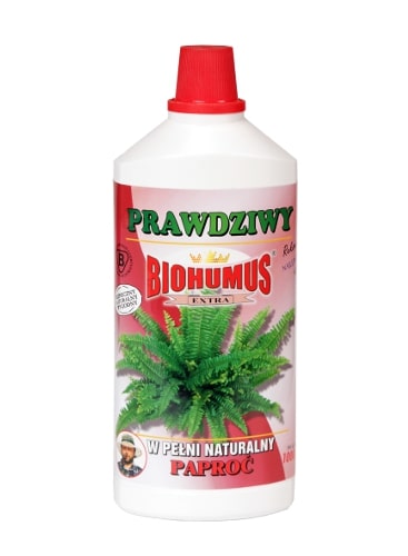 Biohumus Extra Paproćjest produktem najwyższej jakości z bardzo bogatą mikroflorą bakteryjną oraz próchnicą pokarmową co znakomicie wpływa na wzrost, kondycję i zdrowie wszelkich odmian paproci. Wzmacnia system samoobrony roślin, warunkuje ich prawidłowy rozwój, powoduje lepsze ukorzenienie, przyspiesza wzrost oraz zapewnia intensywną, świeżą zieleń i ładny pokrój paproci.Stosowanie:Przy każdorazowym zapotrzebowaniu na wodę, 3-4 nakrętki na 1 litr wody.