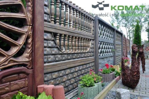 ogrodzenie betonowe wzór nr 1