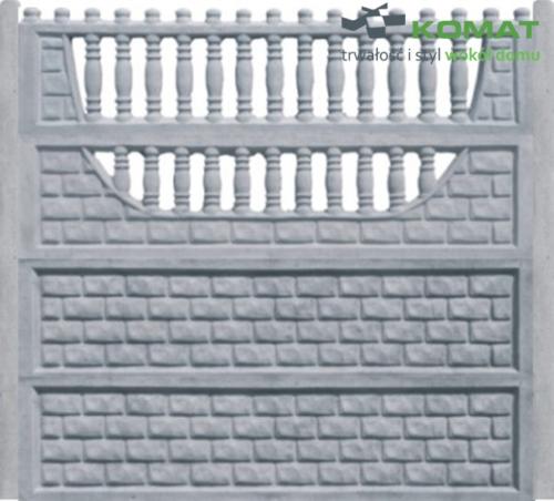 ogrodzenie betonowe wzór nr 7