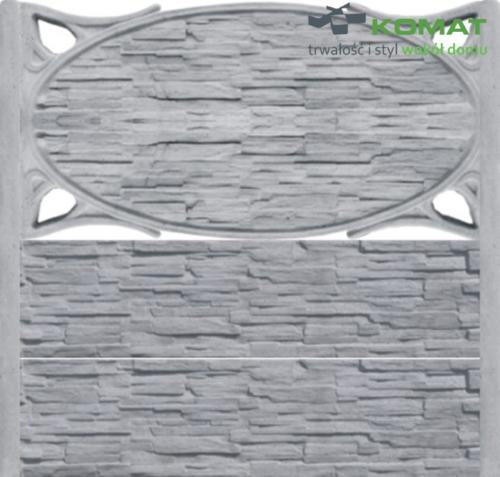 ogrodzenie betonowe wzór nr 8